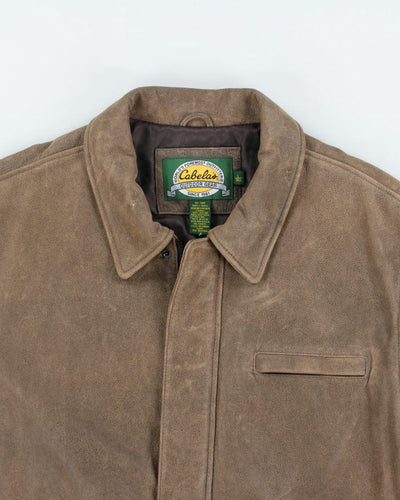 Vintage Cabela's Brown Leather Jacket - L
