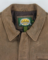 Vintage Cabela's Brown Leather Jacket - L