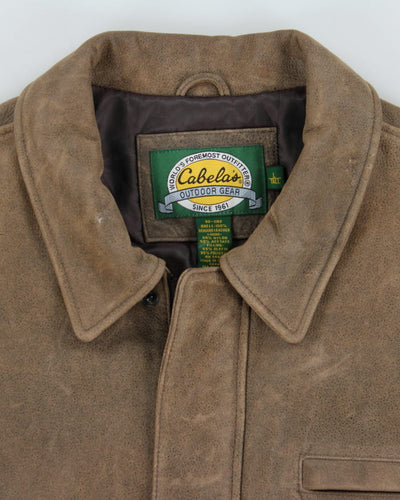 Vintage Cabela's Brown Leather Jacket - L