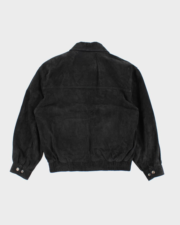 Vintage Danier Black Suede Leather Jacket - XS