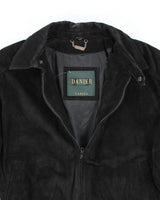 Vintage Danier Black Suede Leather Jacket - XS