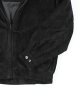 Vintage Danier Black Suede Leather Jacket - XS
