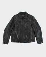 Vintage Danier Black Leather Jacket - L