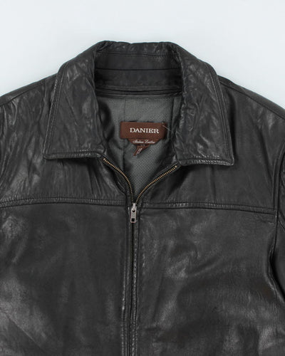 Vintage Danier Black Leather Jacket - L