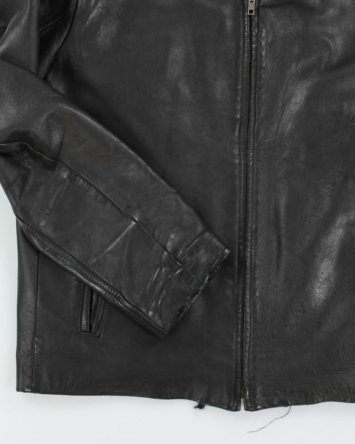 Vintage Danier Black Leather Jacket - L