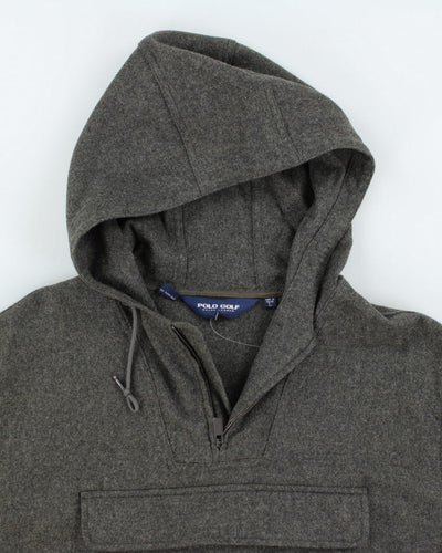 Vintage 2000's Polo Golf Wool Pullover Hooded Jacket - L