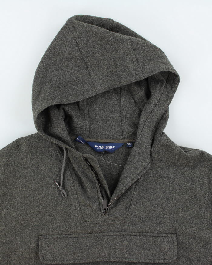 Vintage 2000's Polo Golf Wool Pullover Hooded Jacket - L
