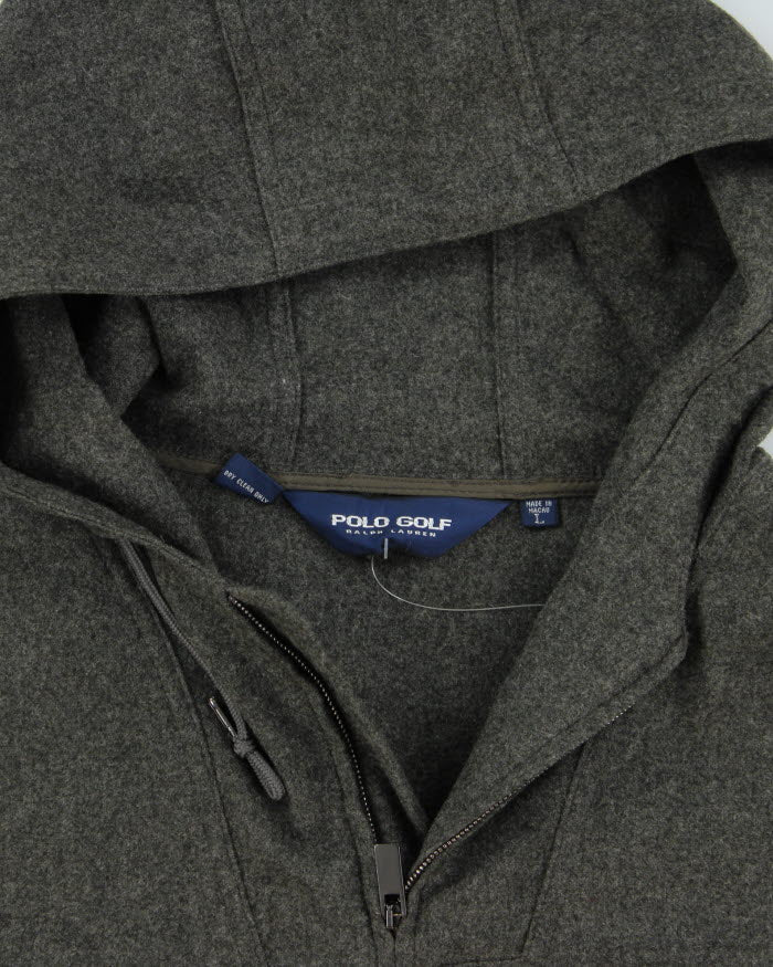 Vintage 2000's Polo Golf Wool Pullover Hooded Jacket - L