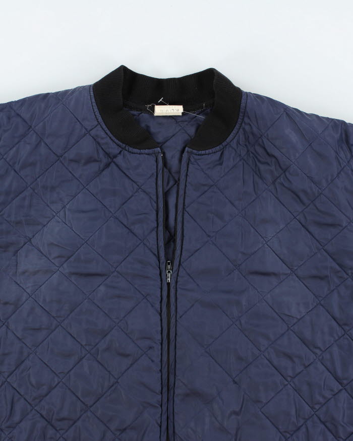 Vintage 1990's Military Quilted Bomber Jacket - L