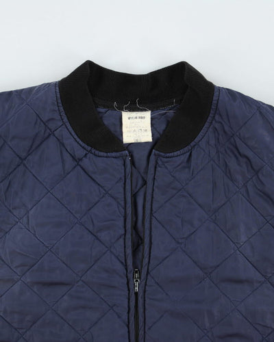 Vintage 1990's Military Quilted Bomber Jacket - L