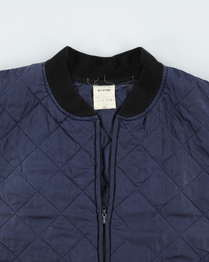 Vintage 1990's Military Quilted Bomber Jacket - L