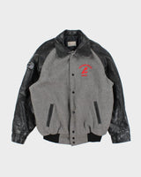 Vintage 90's Journeyman Embroidered Varsity Jacket - L