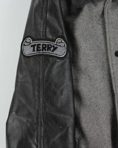 Vintage 90's Journeyman Embroidered Varsity Jacket - L