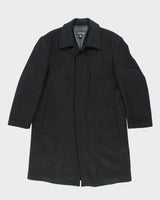Joseph &amp; Feiss Gold Black Wool Overcoat - L