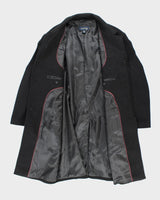 Joseph &amp; Feiss Gold Black Wool Overcoat - L