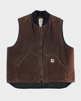 Vintage 90's Carhartt Heavyweight Workwear Gilet - L