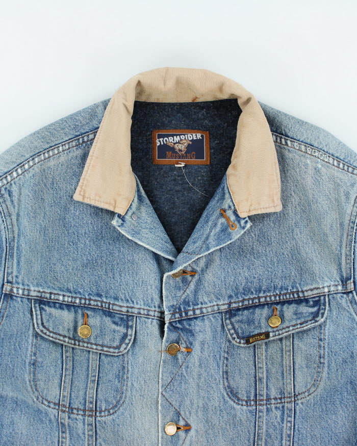 Vintage 90's Mustang Stormriders Heavyweight Denim Jacket - L