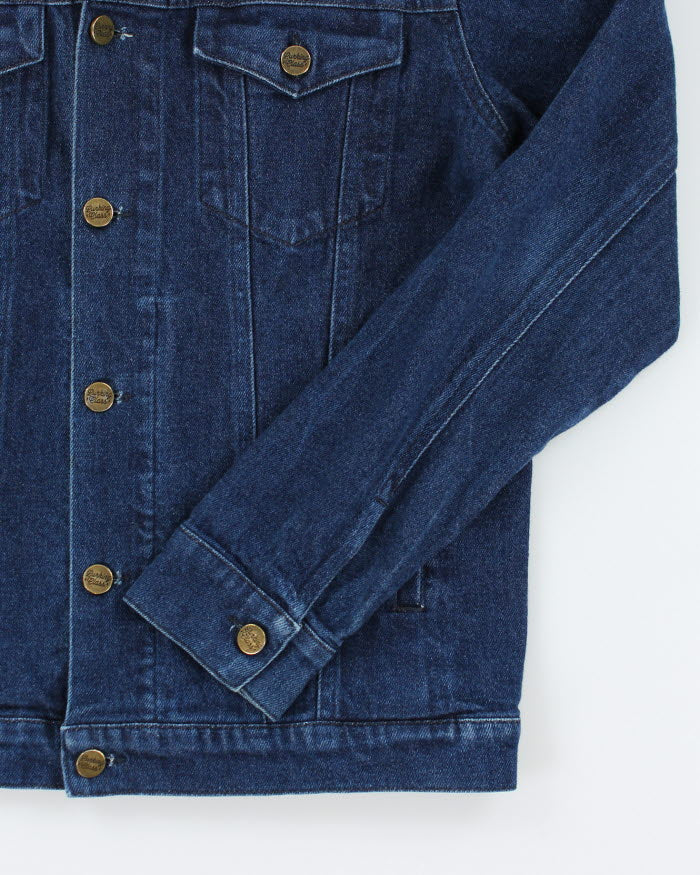Vintage 2000's Lurking Class Embroidered Dark Wash Denim Jacket - S