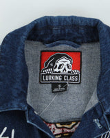Vintage 2000's Lurking Class Embroidered Dark Wash Denim Jacket - S