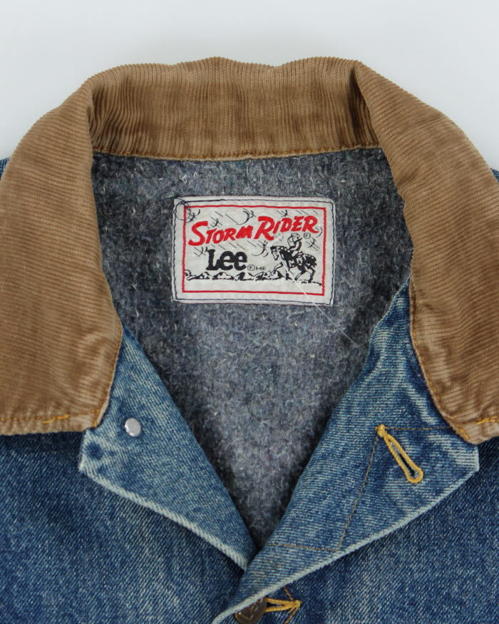 Vintage 80's Lee Stormriders Heavyweight Denim Jacket - L