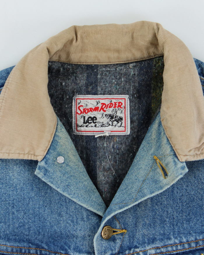 Vintage 80's Lee Stormriders Heavyweight Denim Jacket - L