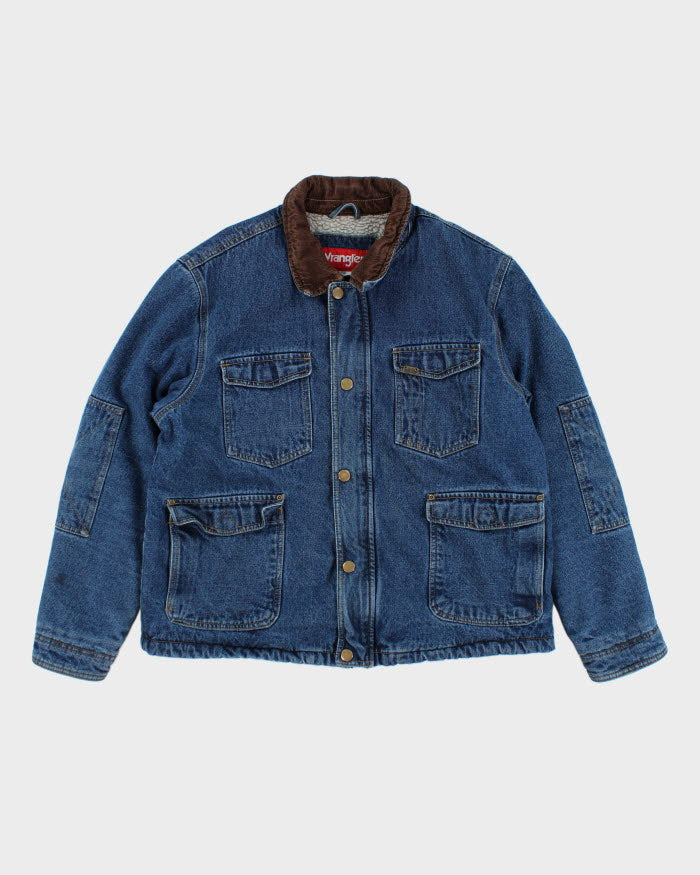 Vintage 90's Wrangler Heavyweight Sherpa Lined Denim Jacket - XL