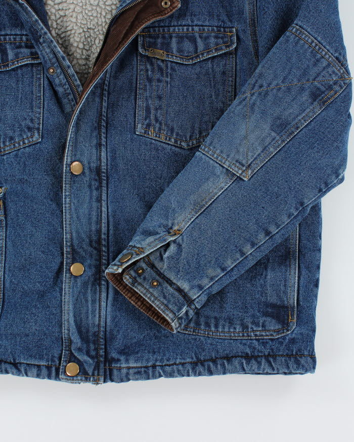 Vintage 90's Wrangler Heavyweight Sherpa Lined Denim Jacket - XL