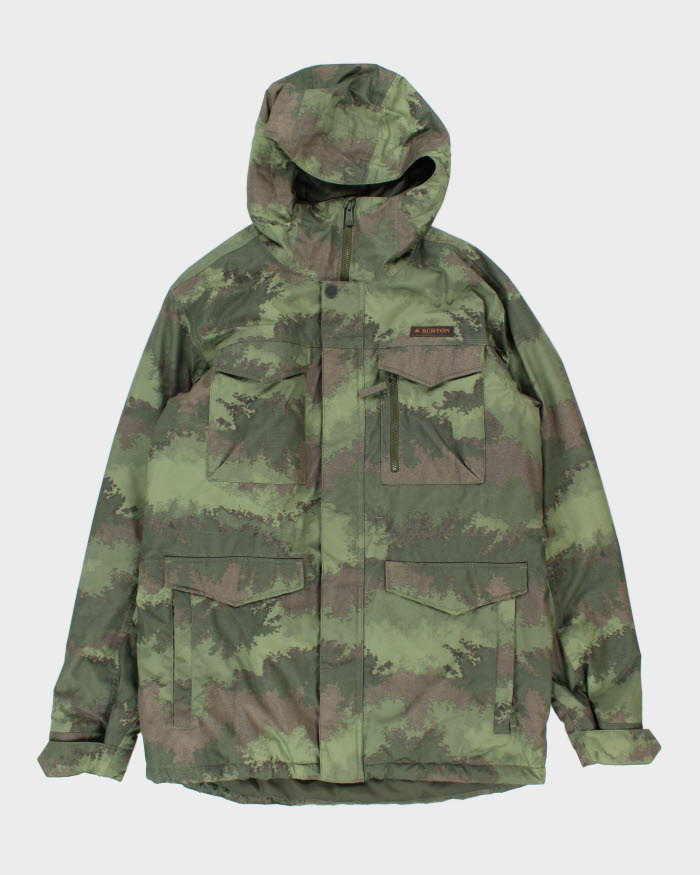 Vintage Y2K Burton Camouflage Technical Hooded Ski Jacket - L