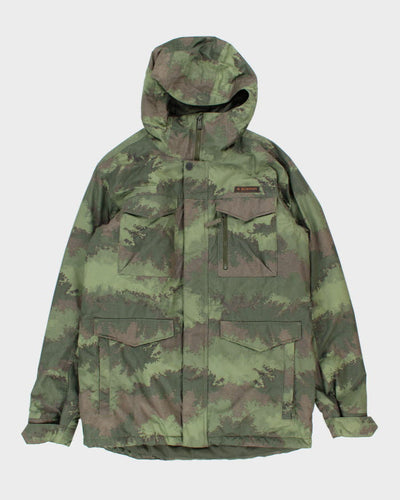 Vintage Y2K Burton Camouflage Technical Hooded Ski Jacket - L