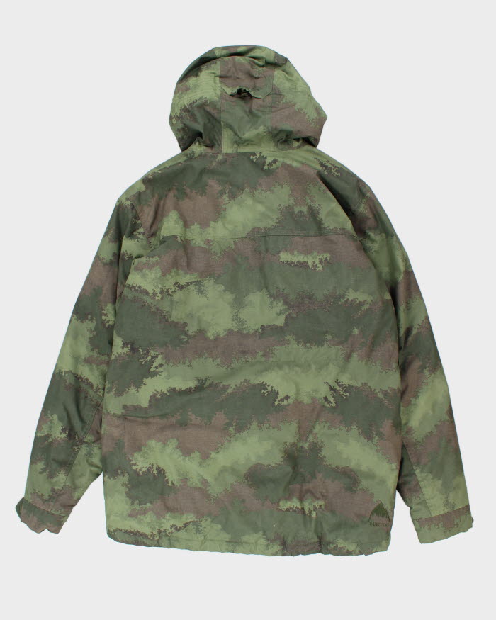 Vintage Y2K Burton Camouflage Technical Hooded Ski Jacket - L