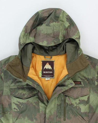Vintage Y2K Burton Camouflage Technical Hooded Ski Jacket - L