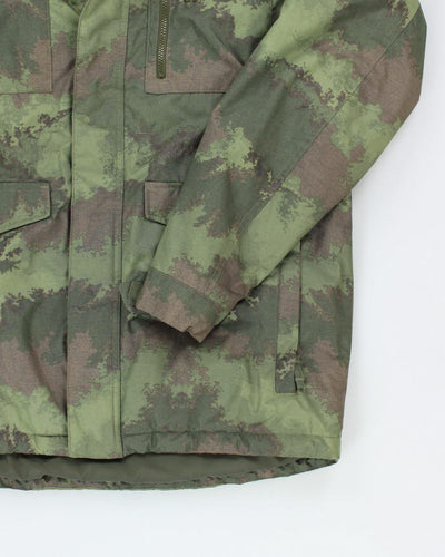 Vintage Y2K Burton Camouflage Technical Hooded Ski Jacket - L