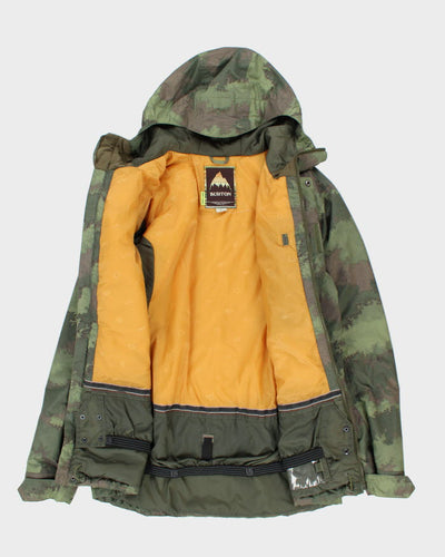 Vintage Y2K Burton Camouflage Technical Hooded Ski Jacket - L