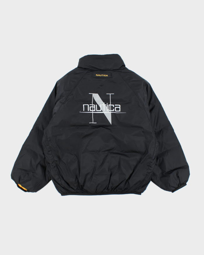 NAUTICA/ノーティカ Reversible Varsity Jacket Vintage Nautica Reversible Insulated Puffer Jacket - L – Rokit