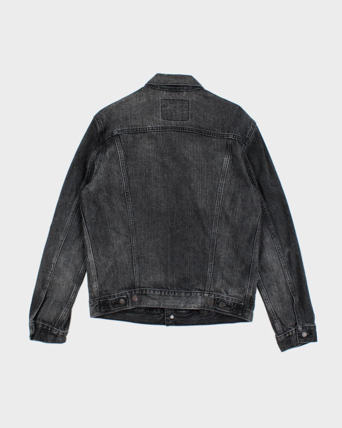 Vintage Levi's Dark Grey Stone Wash Denim Jacket - M – Rokit