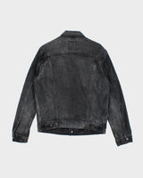 Vintage Levi's Dark Grey Stone Wash Denim Jacket - M