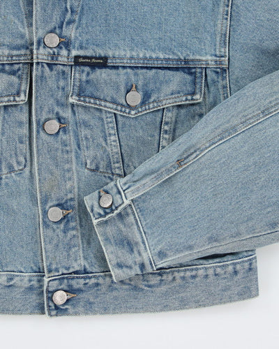 Vintage 90's Guess Jeans Cropped Light Wash Denim Jacket - S