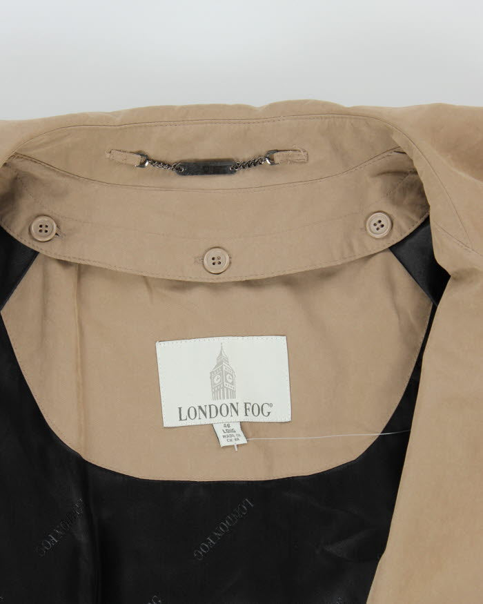 London Fog Beige Trench Coat - L