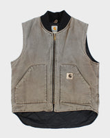 Vintage Carhartt Workwear Quilted Gilet - L