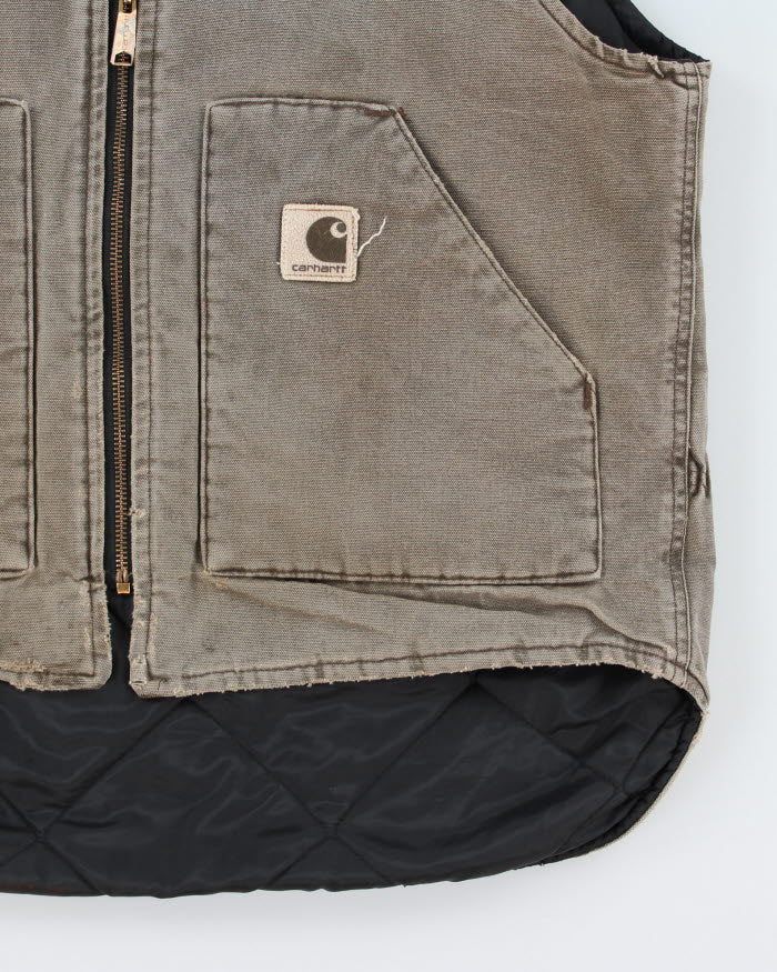 Vintage Carhartt Workwear Quilted Gilet - L