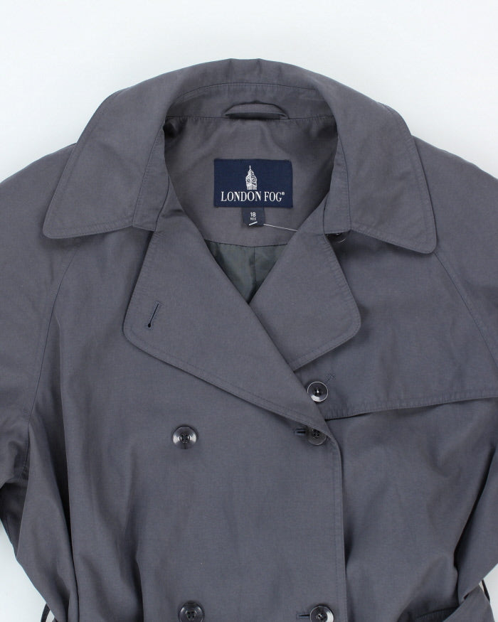 Vintage London Fog Grey Trench Coat - L