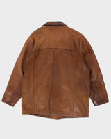 Vintage Eddie Bauer Brown Leather Jacket - XL