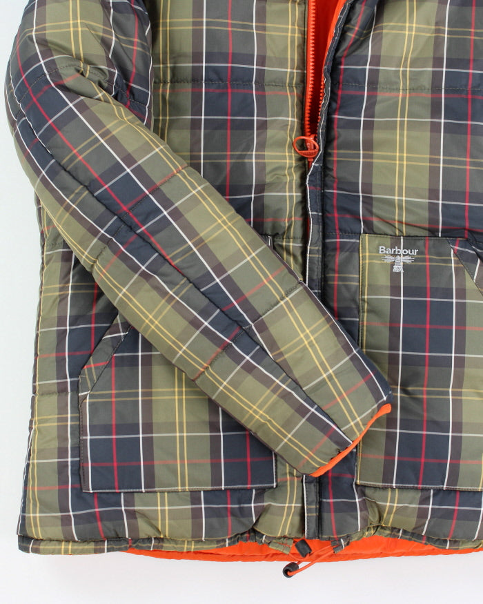 Barbour Reversible Hooded Puffer Jacket - M