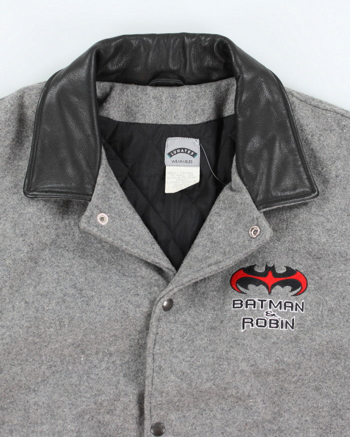 Vintage 1997 Batman &amp; Robin Baseball Jacket - XL