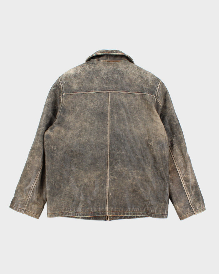 Vintage Lakeland Brown Leather Jacket - XL