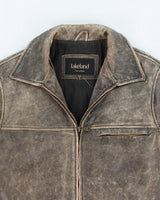Vintage Lakeland Brown Leather Jacket - XL