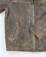 Vintage Lakeland Brown Leather Jacket - XL