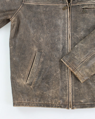 Vintage Lakeland Brown Leather Jacket - XL