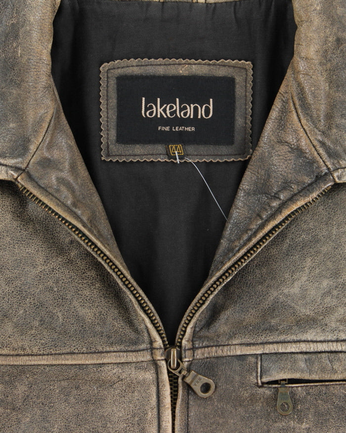 Vintage Lakeland Brown Leather Jacket - XL
