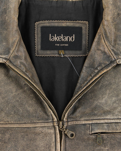 Vintage Lakeland Brown Leather Jacket - XL